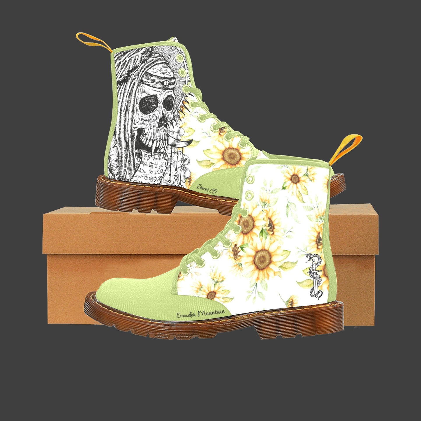 She's a Wildflower - Canvas Boots