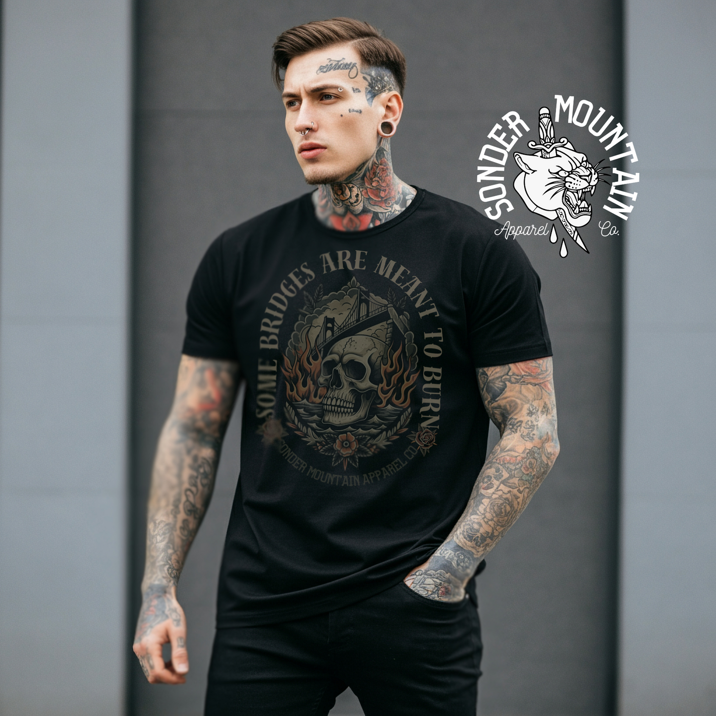 Meant To Burn - Tattooed Unisex t-shirt