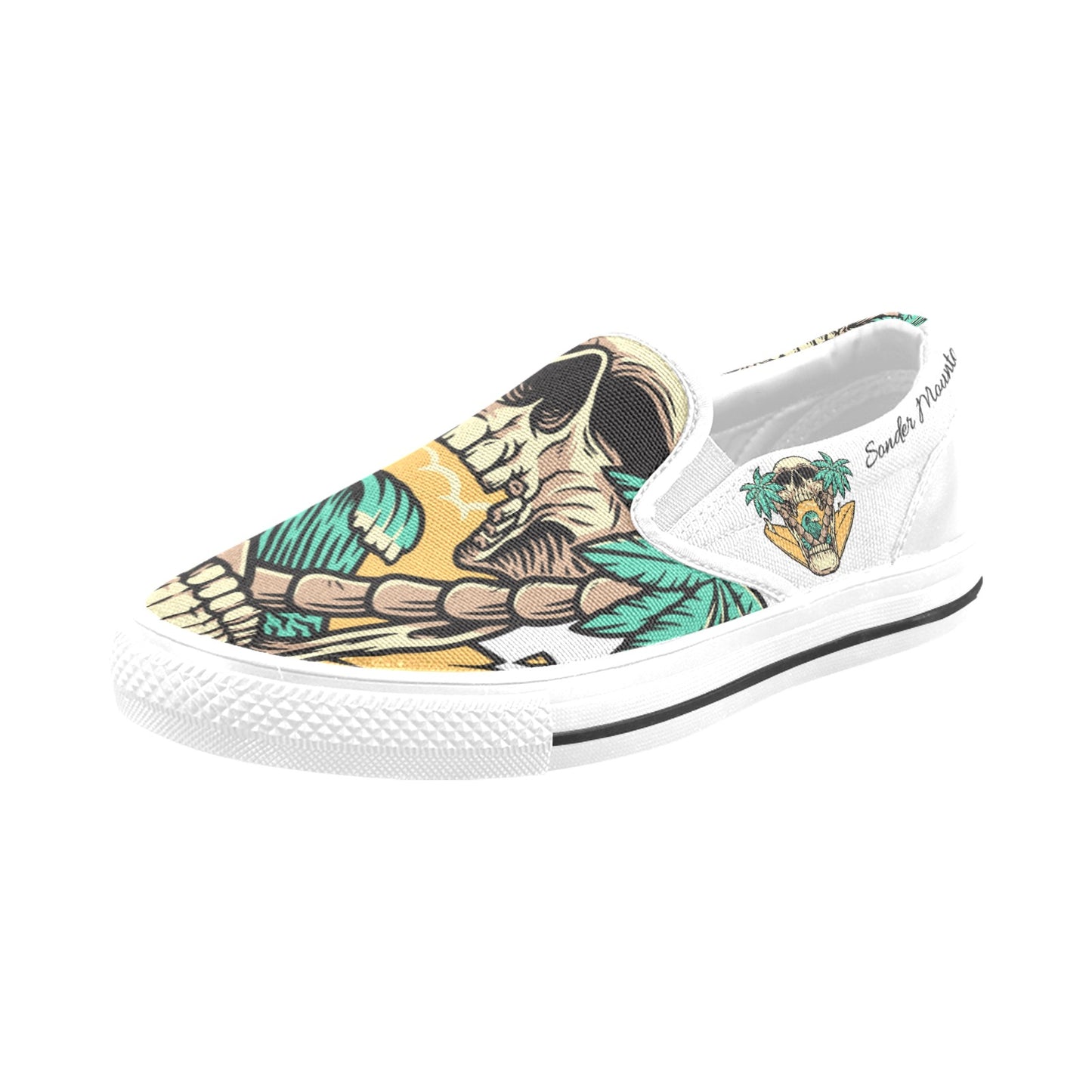 Skull Island - Slip-on Canvas Kid's Shoes (Big Kid)