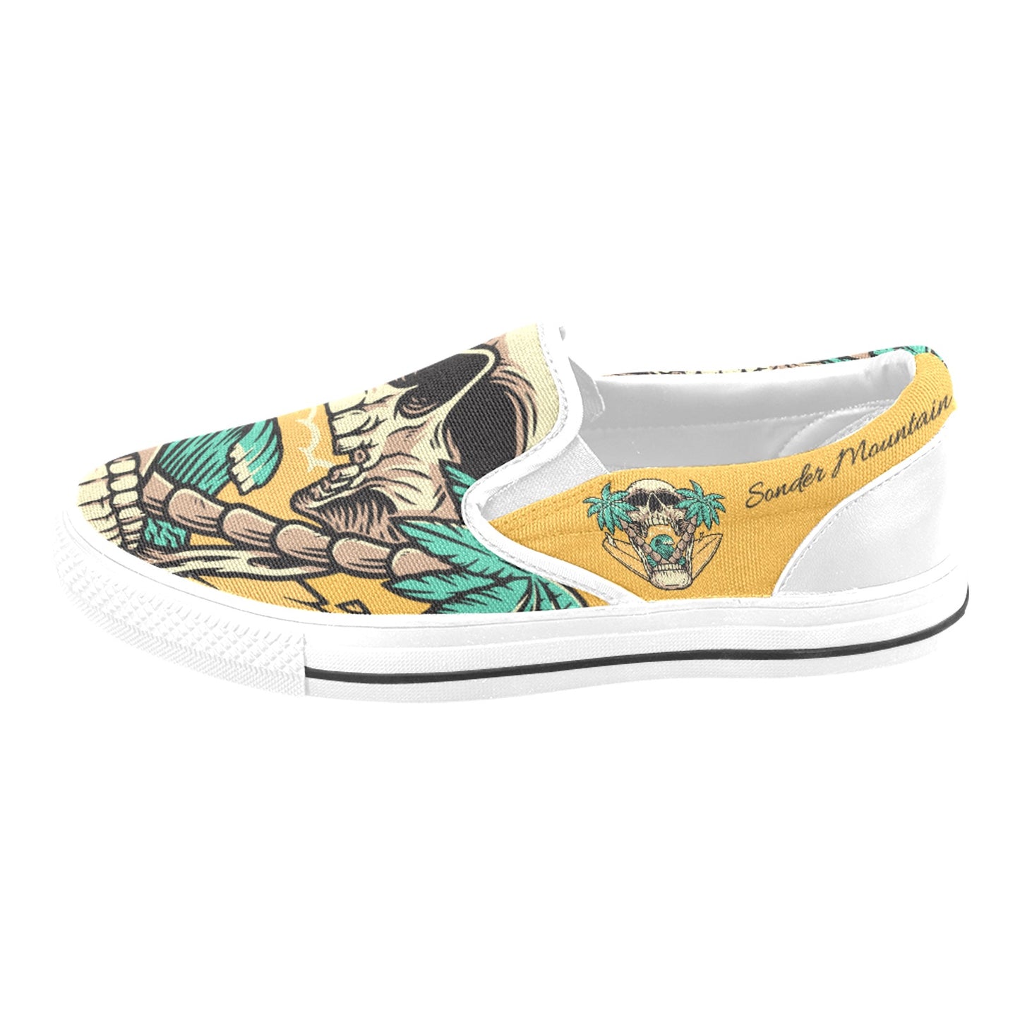 Skull Island - Slip-on Canvas Kid's Shoes (Big Kid)