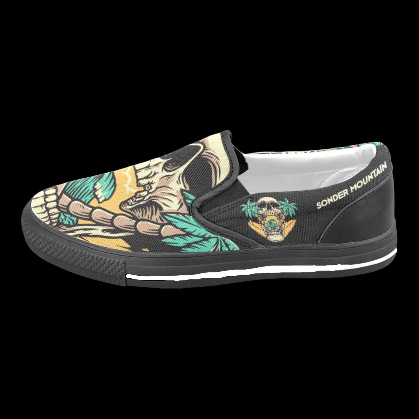 Skull Island - Slip-on Canvas Kid's Shoes (Big Kid)