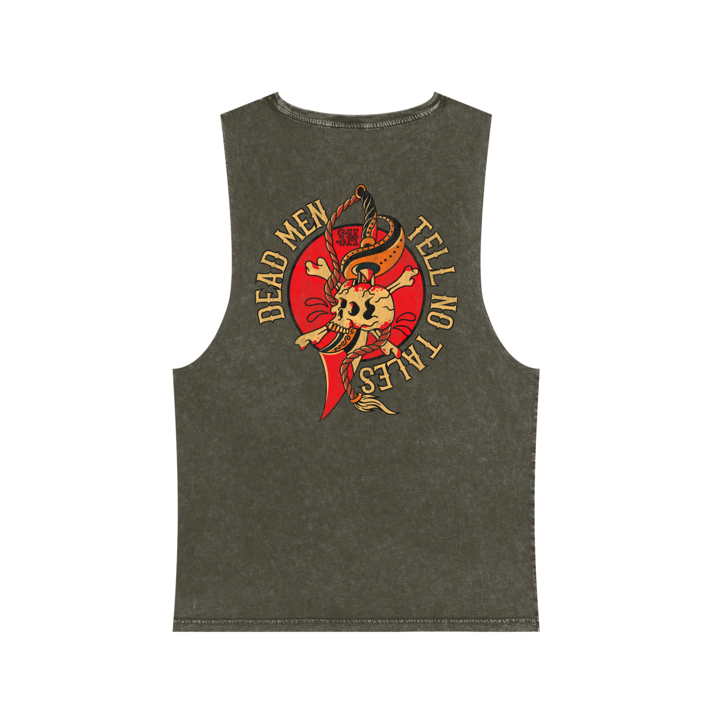 Dead Men Tell No Tales - Trad Stone Washed Tank