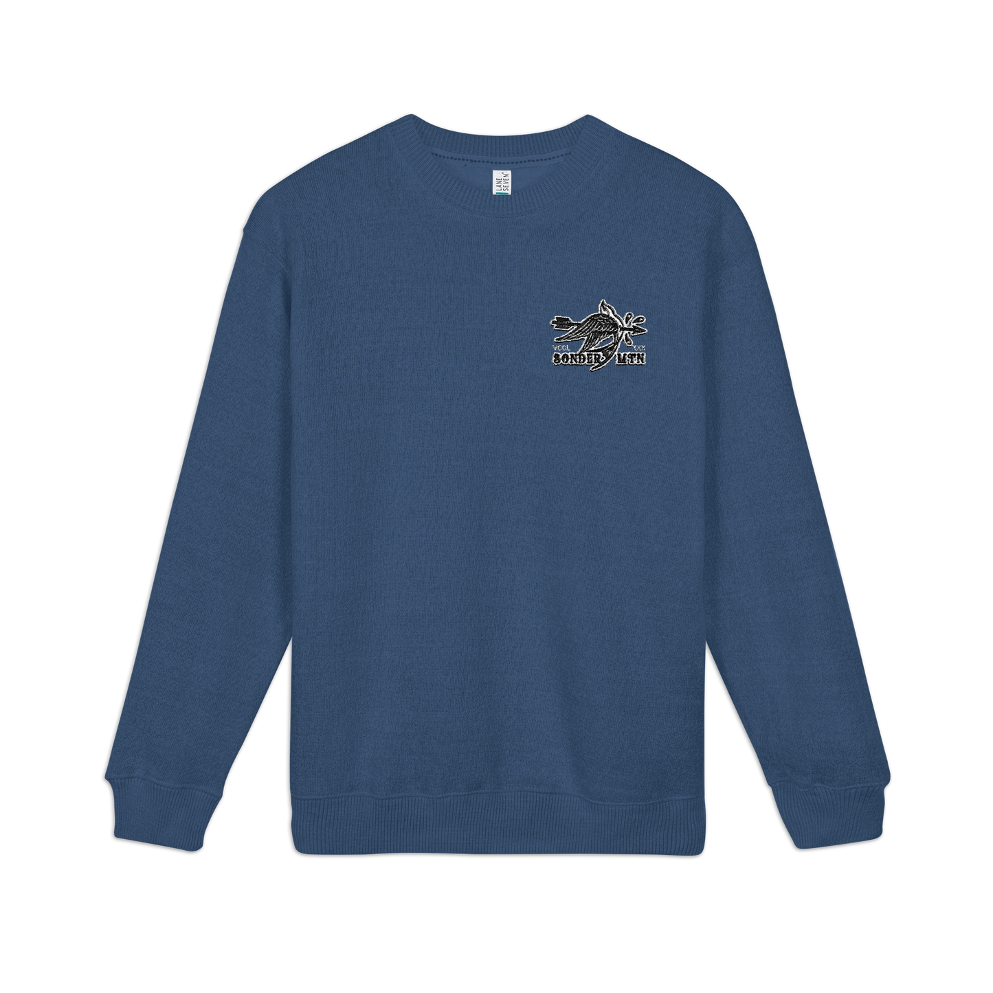 Forward - Traditional Nantucket Embroidered Crewneck Sweatshirt — Classic Coastal Pullover