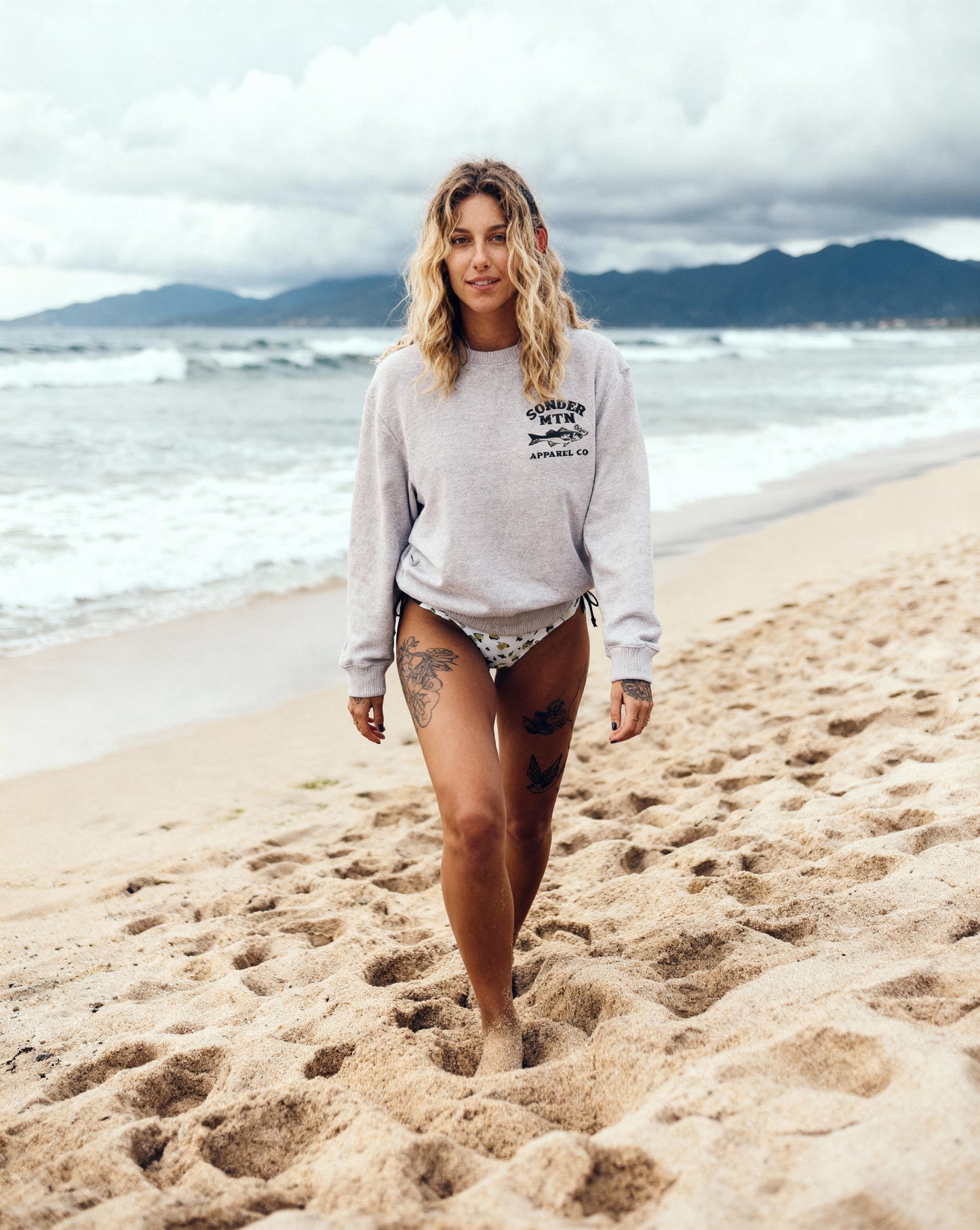 Smoked - Unisex Nantucket Crewneck Sweatshirt, Nautical Crewneck