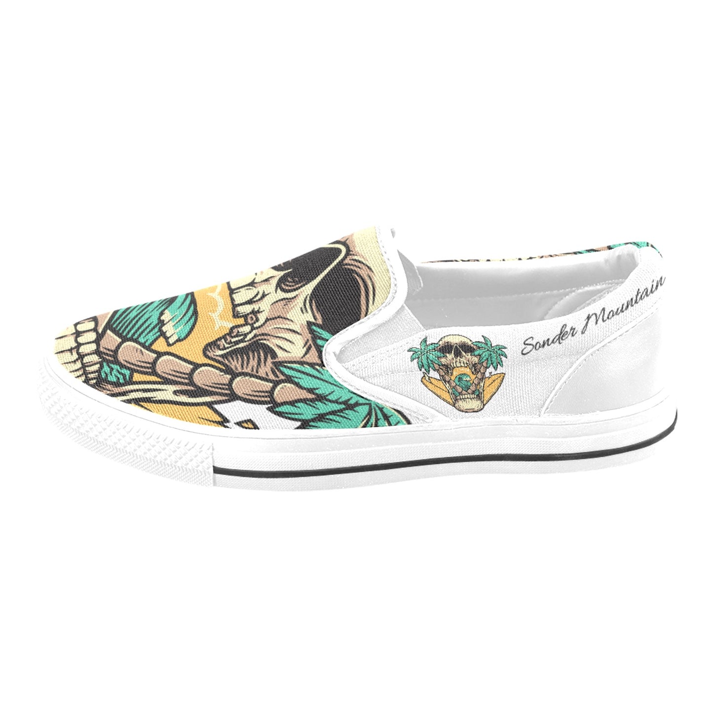 Skull Island - Slip-on Canvas Kid's Shoes (Big Kid)