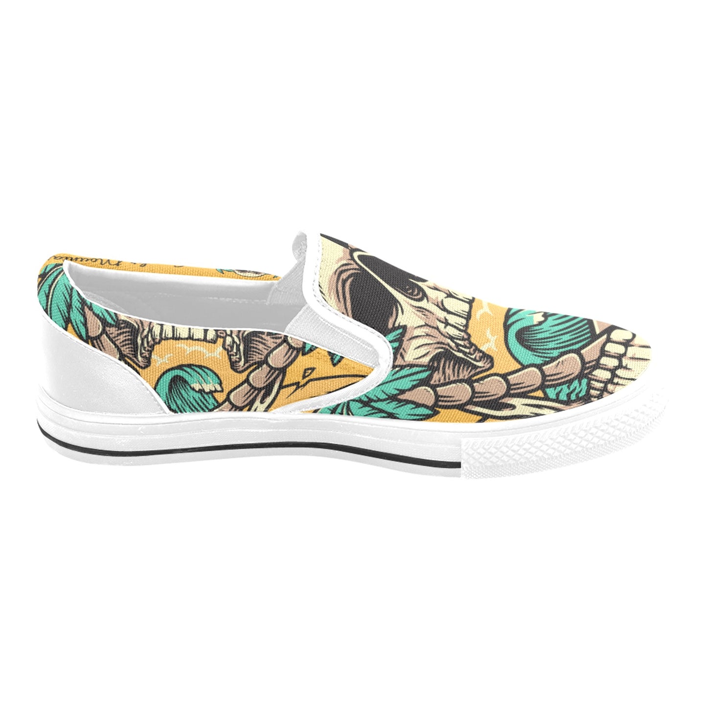 Skull Island - Slip-on Canvas Kid's Shoes (Big Kid)