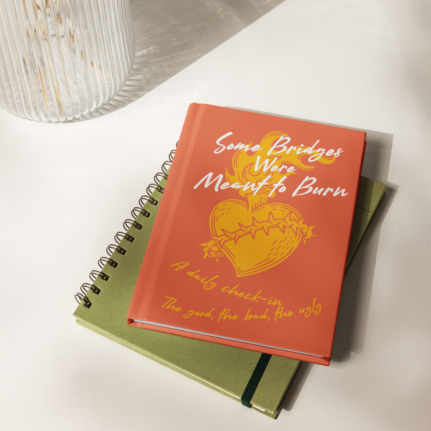 Meant To Burn - Daily Check-in Hardcover journal