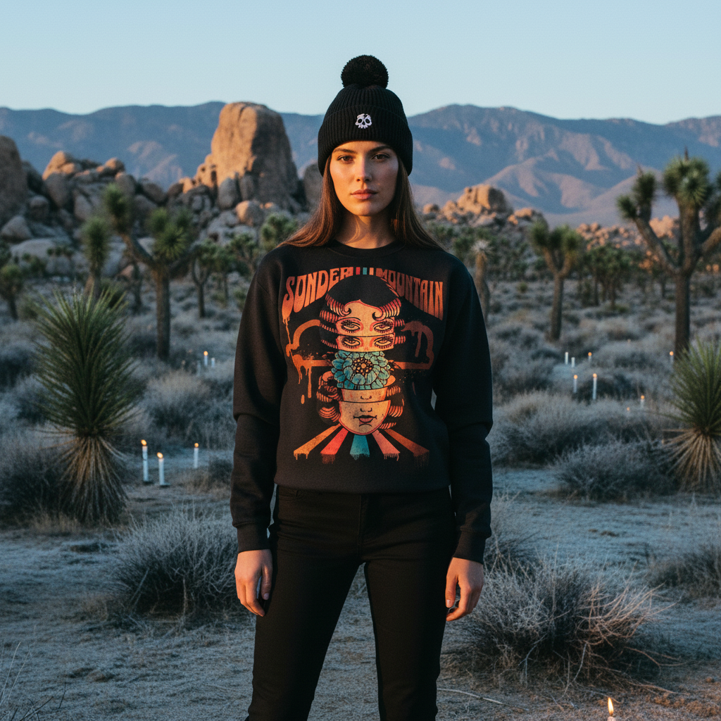 Branded and Stitched - Pom beanie