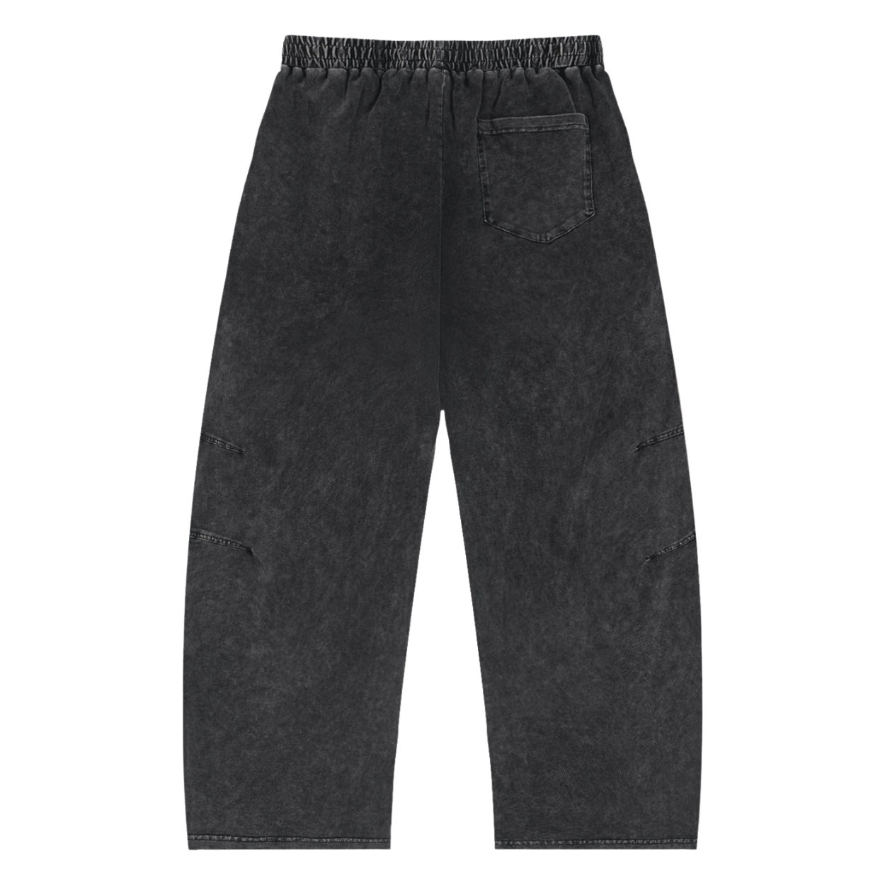 Bones - Snow Wash Drawstring Cotton Denim Pants