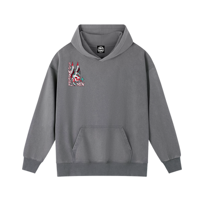 Flash Grab - Oldshool Vintage Washed Heavyweight Hoodie