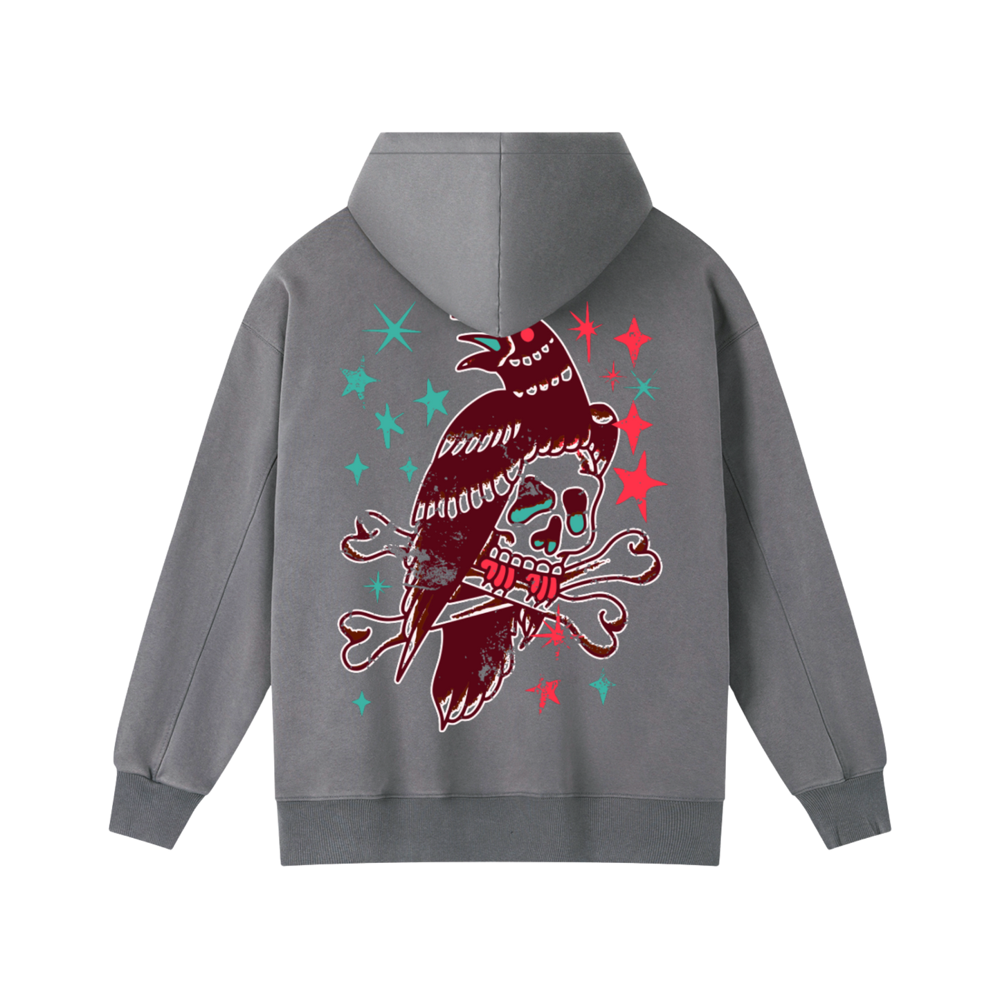 Flash Grab - Oldshool Vintage Washed Heavyweight Hoodie