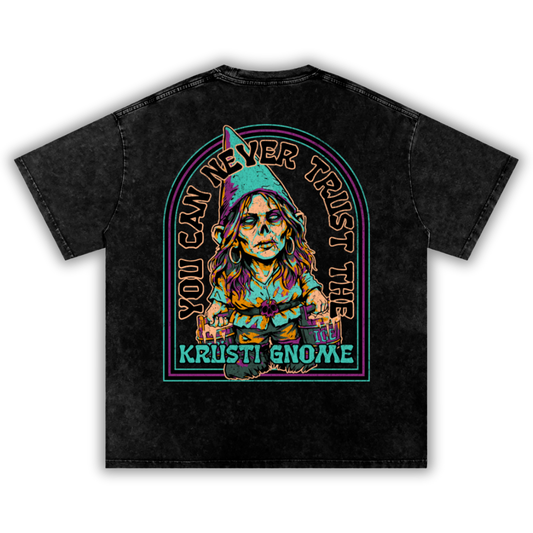 Krusti Gnome - Ice Washed Oversized Cotton T-Shirt