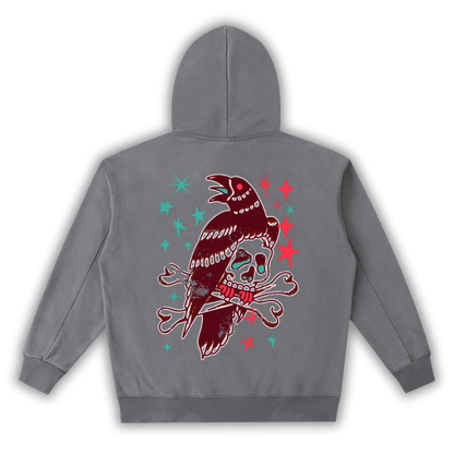 Flash Grab - Oldshool Vintage Washed Heavyweight Hoodie