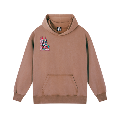 Flash Grab - Oldshool Vintage Washed Heavyweight Hoodie