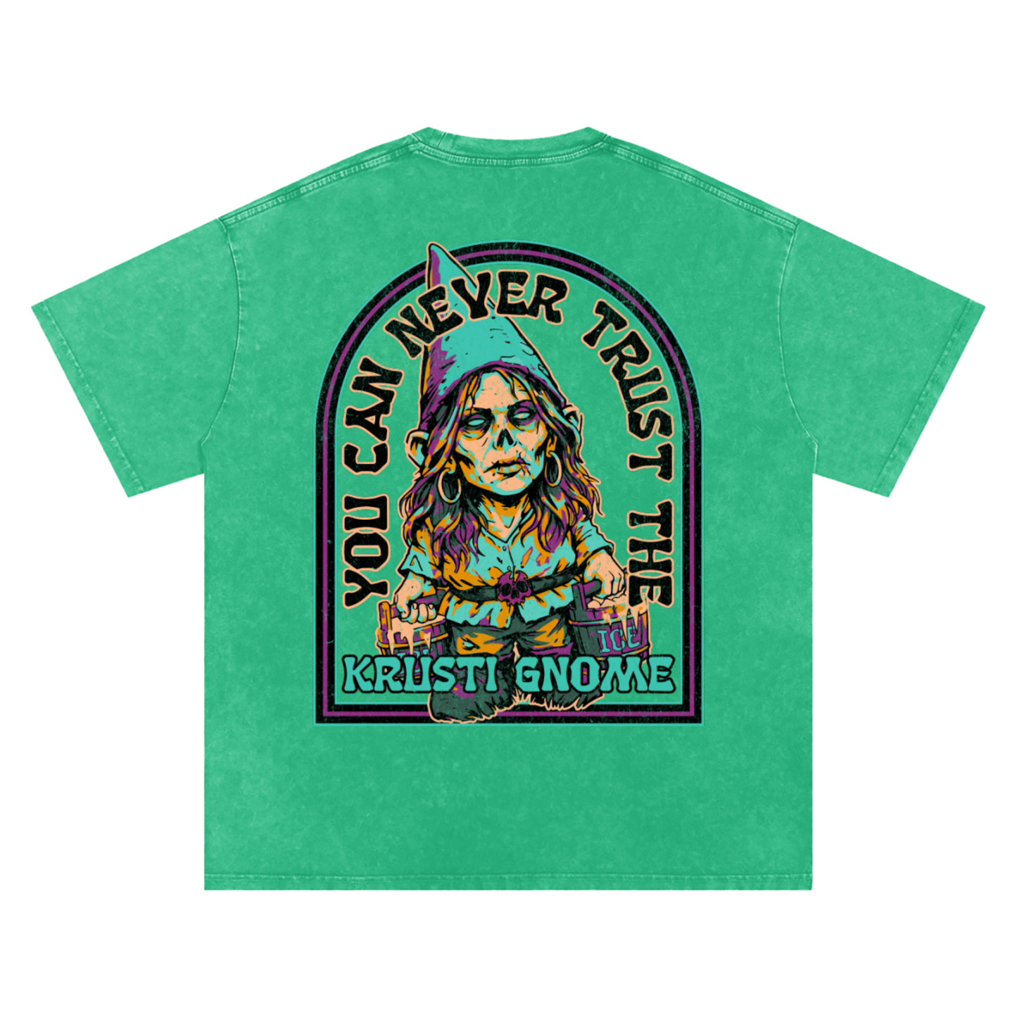 Krusti Gnome - Ice Washed Oversized Cotton T-Shirt