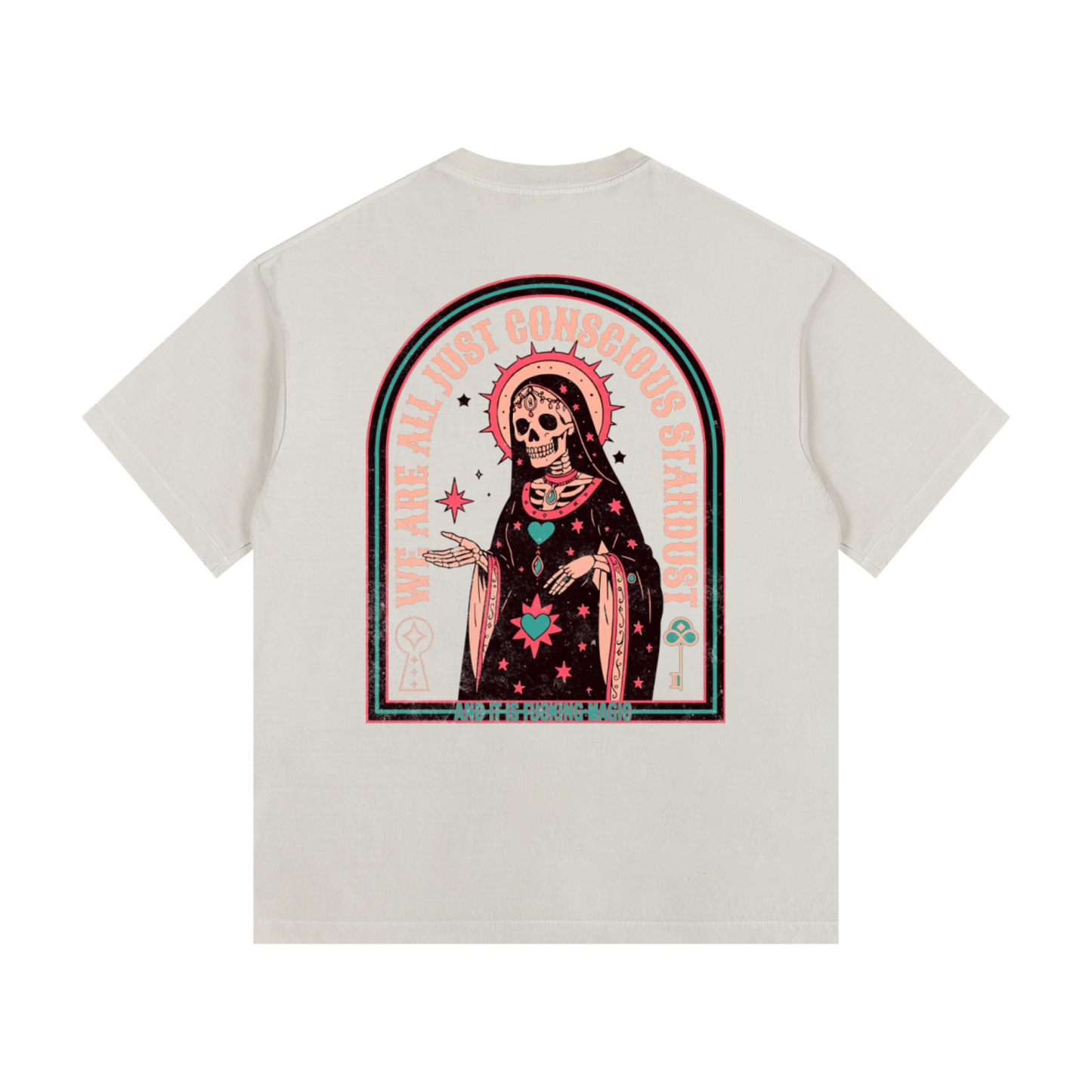 Stardust - Trad Vintage Washed Oversized Cotton T-Shirt