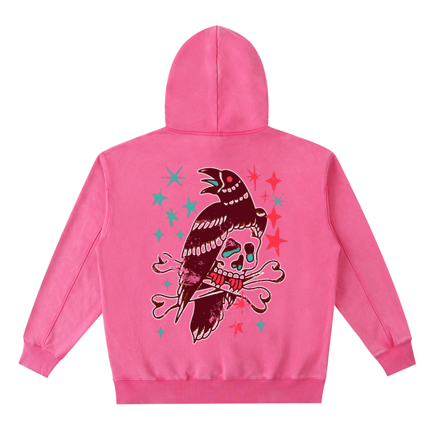 Flash Grab - Oldshool Vintage Washed Heavyweight Hoodie