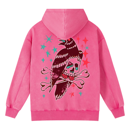 Flash Grab - Oldshool Vintage Washed Heavyweight Hoodie