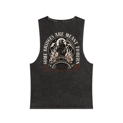 Meant To Burn - Reaper Unisex Stonewash Tank Top,