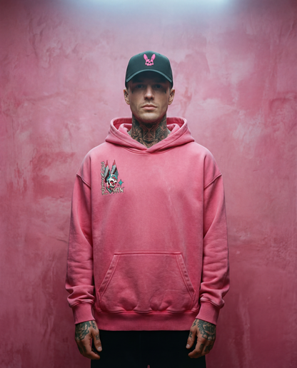 Flash Grab - Oldshool Vintage Washed Heavyweight Hoodie