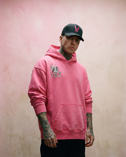 Flash Grab - Oldshool Vintage Washed Heavyweight Hoodie