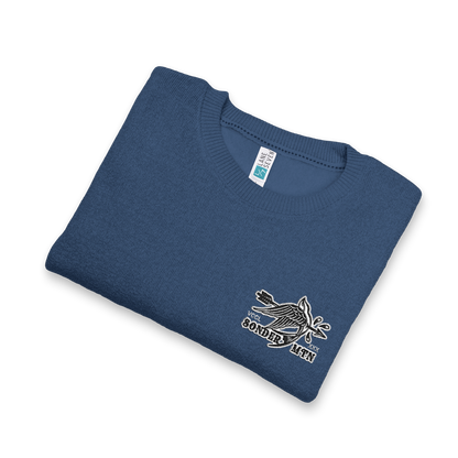 Forward - Traditional Nantucket Embroidered Crewneck Sweatshirt — Classic Coastal Pullover