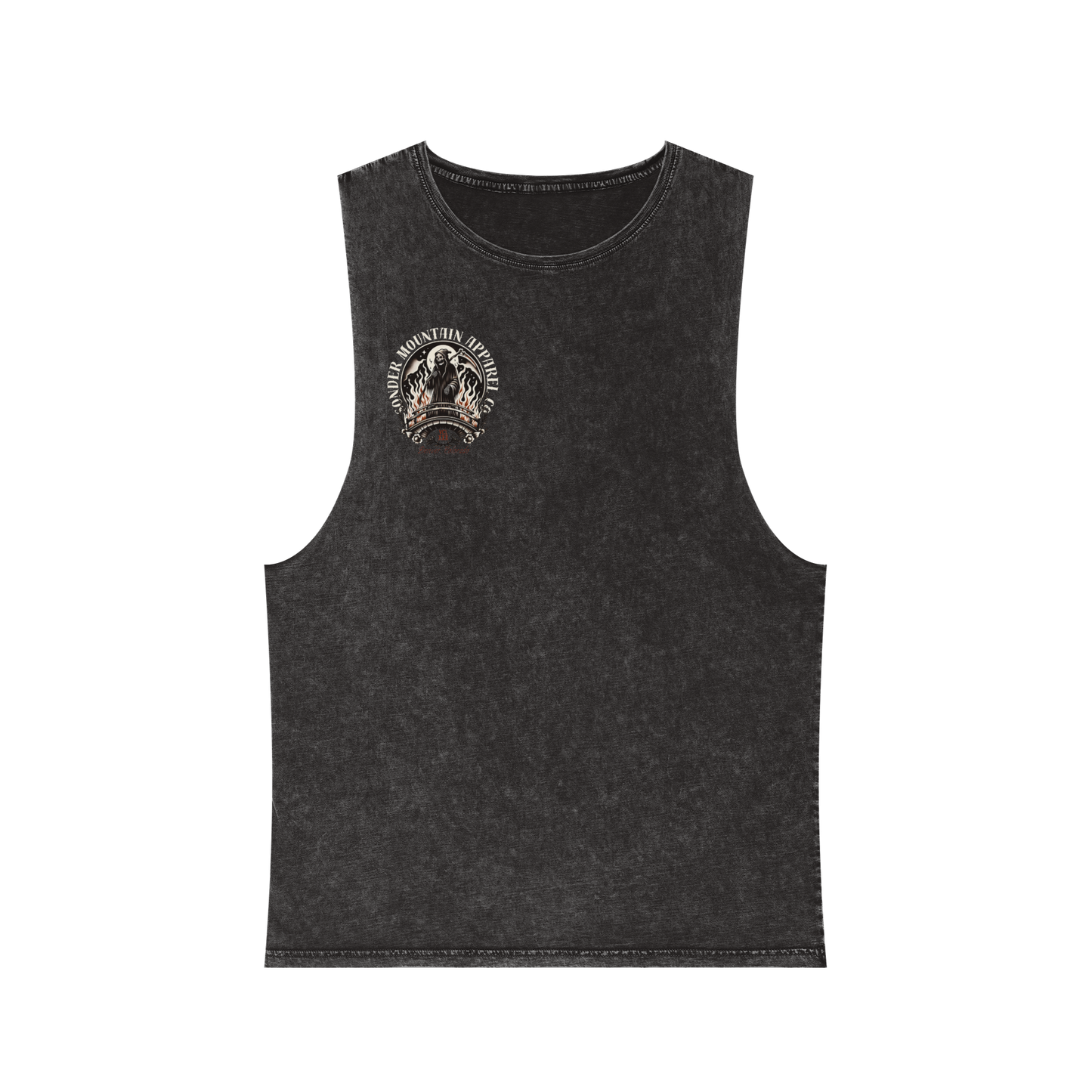 Meant To Burn - Reaper Unisex Stonewash Tank Top,