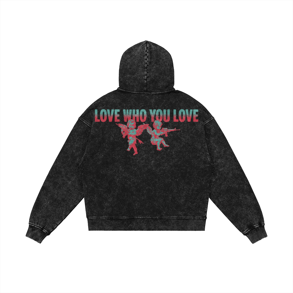 Love Hate (Limited Edition) - Stone Washed Zip Up Hoodie – Sonder