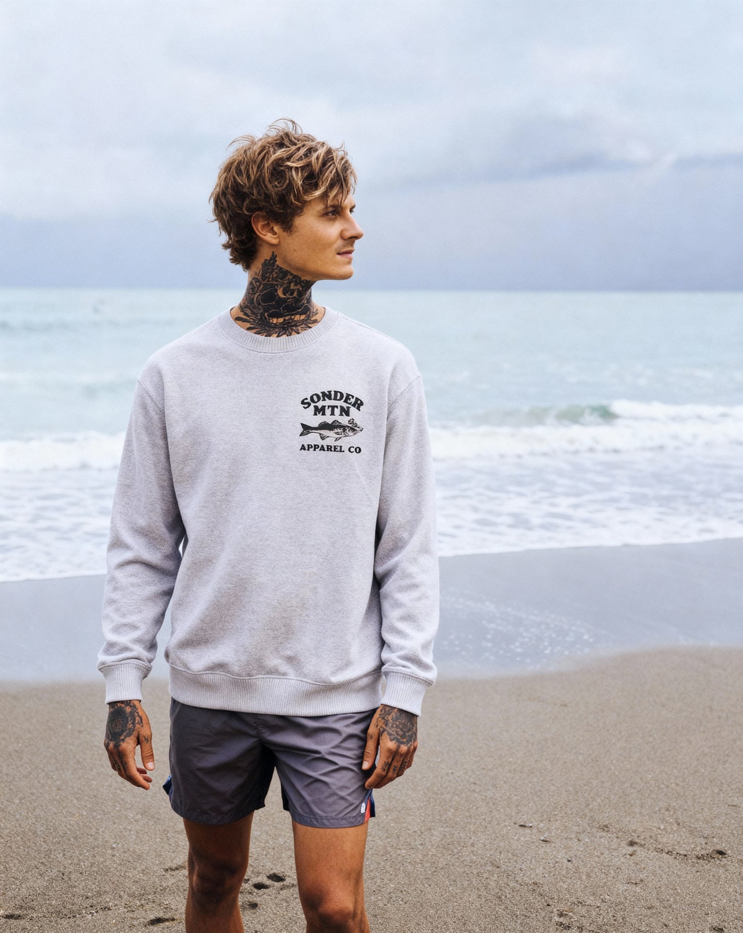 Smoked - Unisex Nantucket Crewneck Sweatshirt, Nautical Crewneck