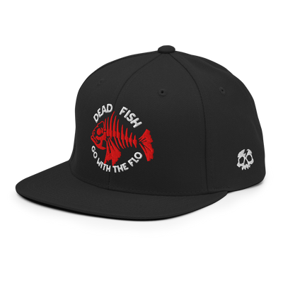 Dead Fish - Blackline Snapback Hat