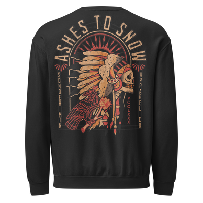 Ashes To Snow - Vintage garment-dyed fleece crewneck