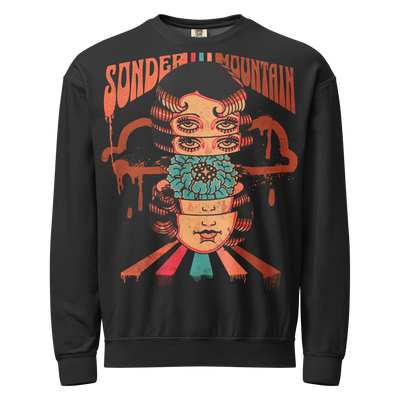 Vintage Neon - Unisex garment-dyed fleece crewneck sweatshirt