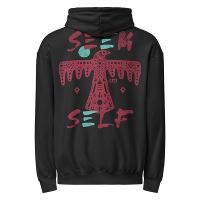 Seek Self - Unisex garment-dyed lightweight hoodie