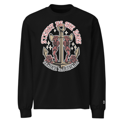 Steady as She Goes - Premium heavyweight long sleeve shirt