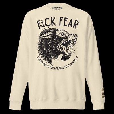 F*ck Fear - Unisex Premium Tattooed Sweatshirt