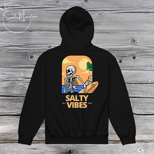 Salty Vibes - Youth heavy blend hoodie